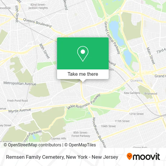 Remsen Family Cemetery map