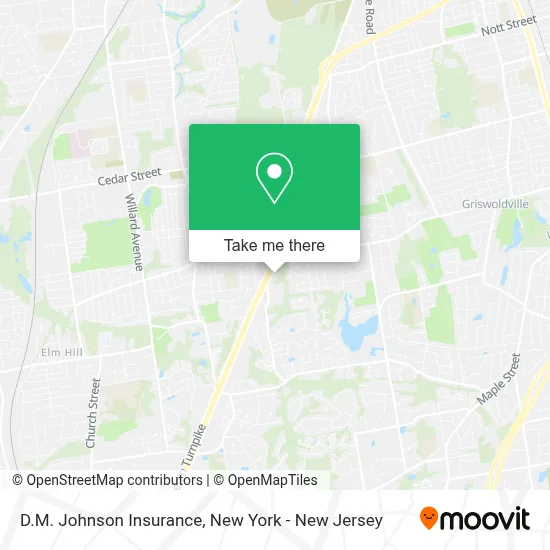 D.M. Johnson Insurance map