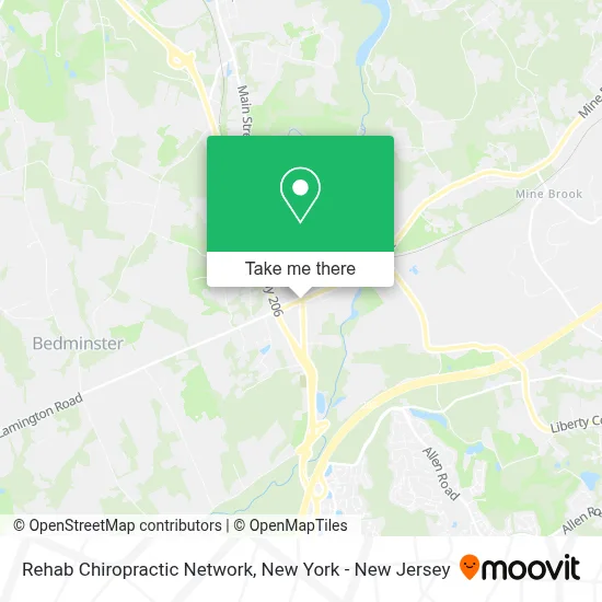 Rehab Chiropractic Network map