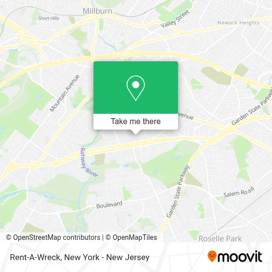 Rent-A-Wreck map