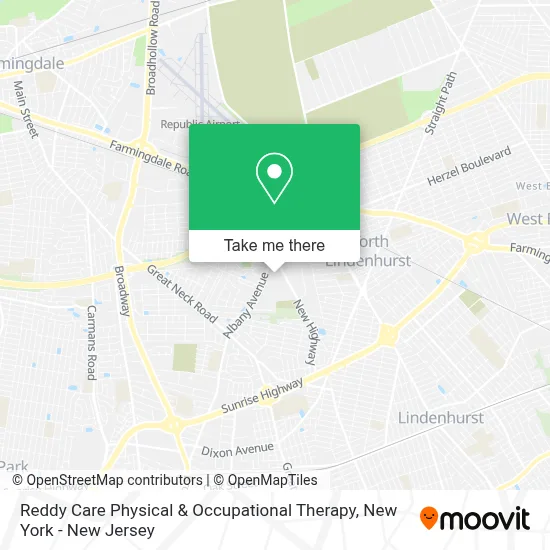 Reddy Care Physical & Occupational Therapy map