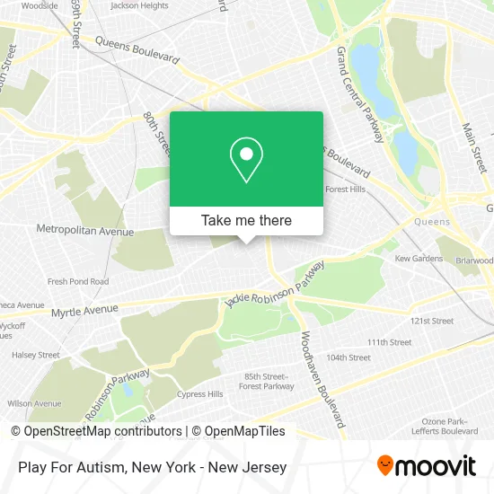 Play For Autism map