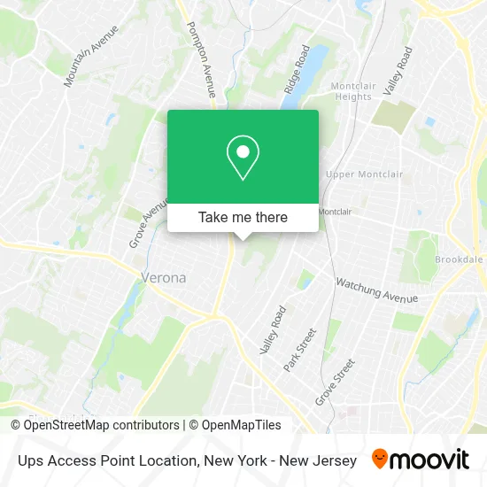 Ups Access Point Location map