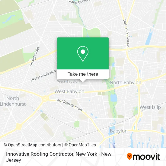 Innovative Roofing Contractor map