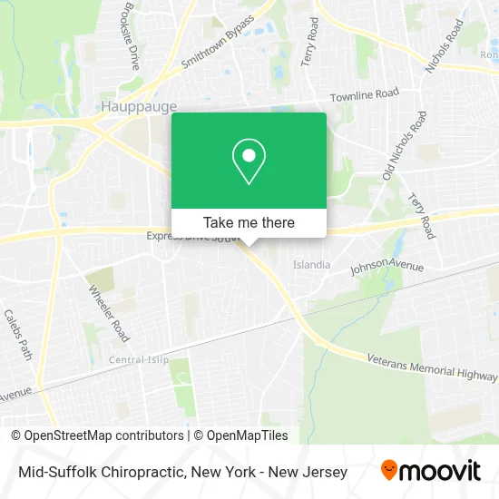 Mid-Suffolk Chiropractic map