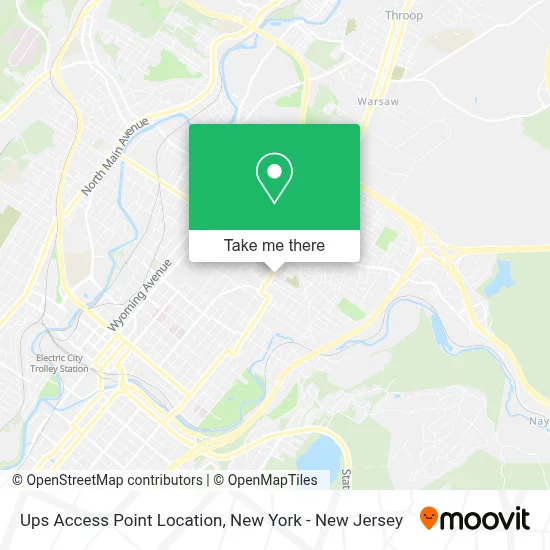 Ups Access Point Location map