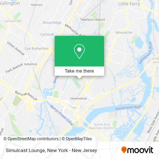 Simulcast Lounge map