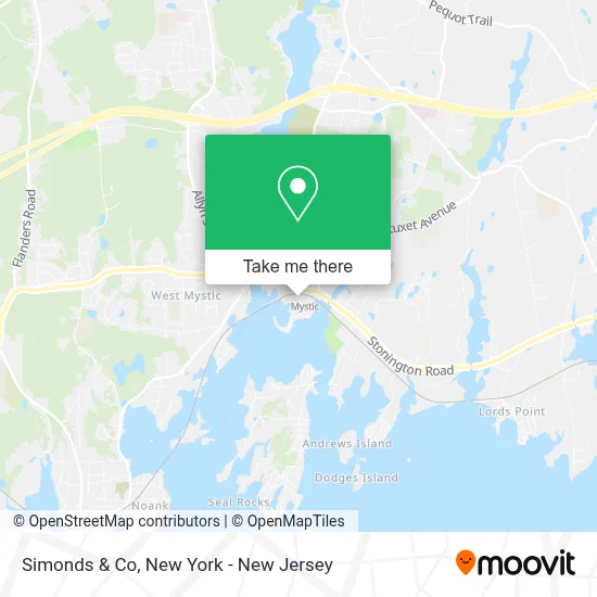 Simonds & Co map
