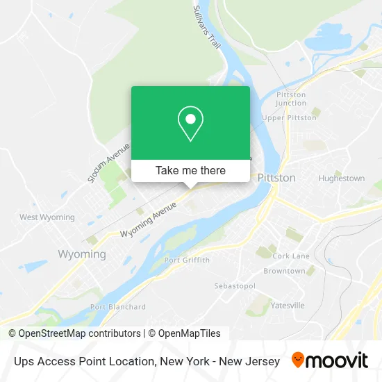 Ups Access Point Location map