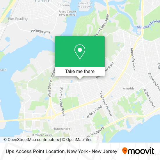 Ups Access Point Location map