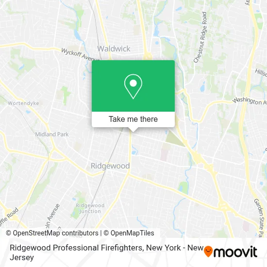 Ridgewood Professional Firefighters map