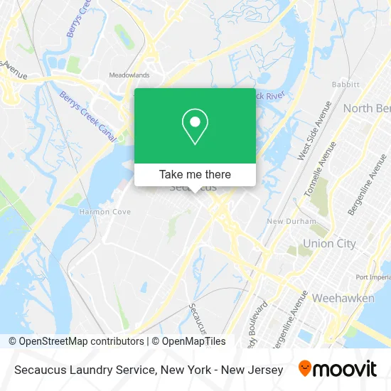 Secaucus Laundry Service map