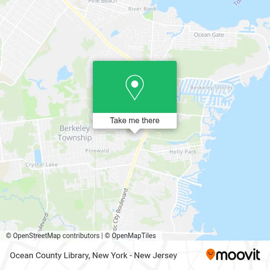 Ocean County Library map