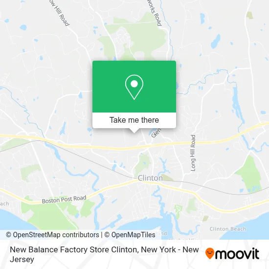 New Balance Factory Store Clinton map