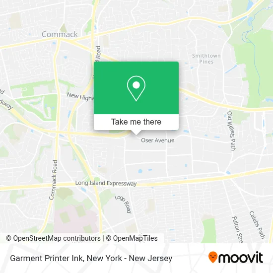 Garment Printer Ink map