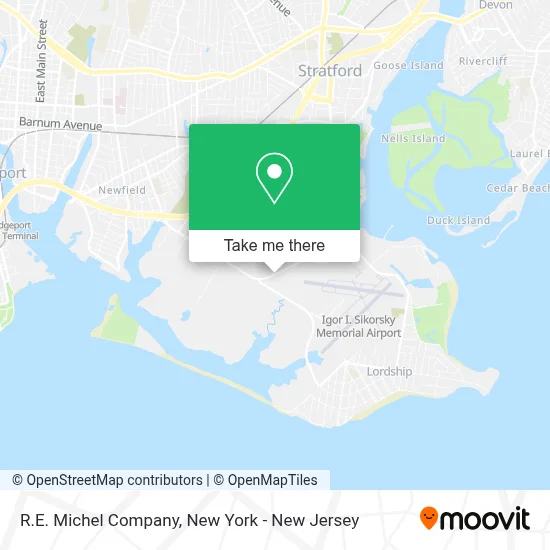 R.E. Michel Company map