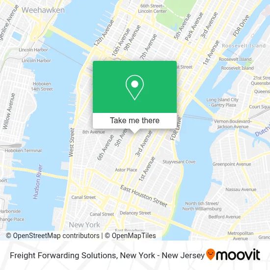 Freight Forwarding Solutions map