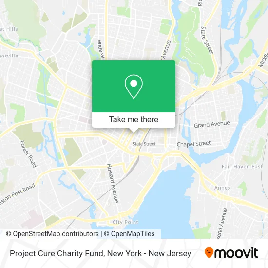 Project Cure Charity Fund map