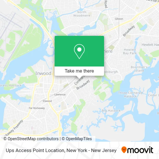 Ups Access Point Location map