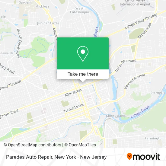 Paredes Auto Repair map