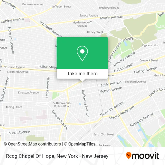 Rccg Chapel Of Hope map