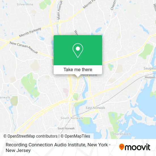 Recording Connection Audio Institute map