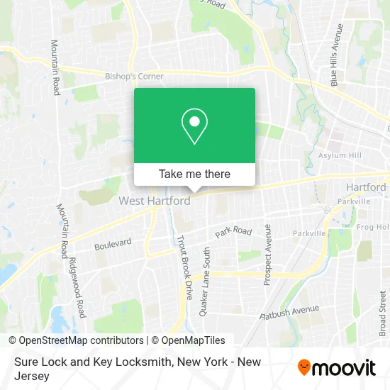Sure Lock and Key Locksmith map