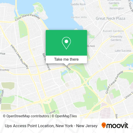 Ups Access Point Location map