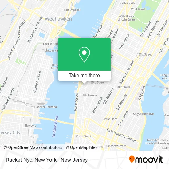 Racket Nyc map