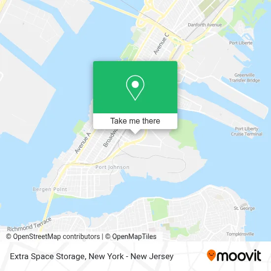 Extra Space Storage map