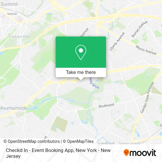 Checkd In - Event Booking App map