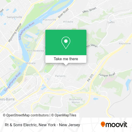 Rt & Sons Electric map