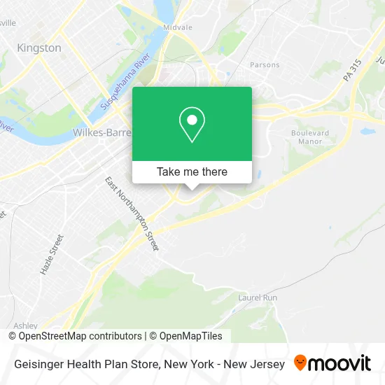 Geisinger Health Plan Store map