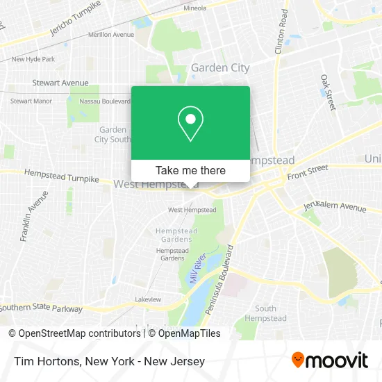 Tim Hortons map