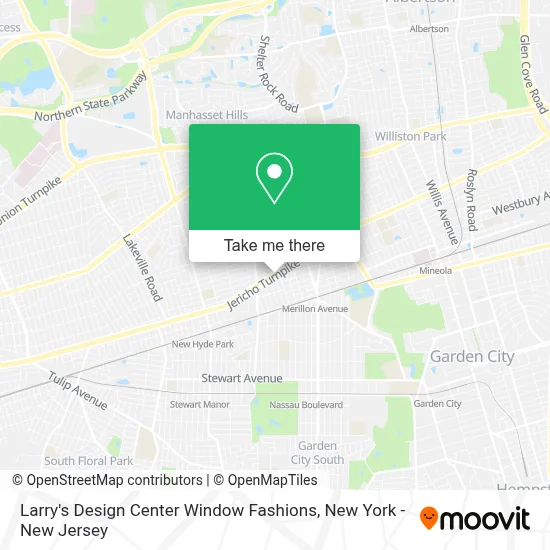 Larry's Design Center Window Fashions map