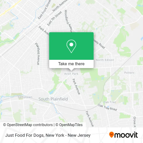Just Food For Dogs map