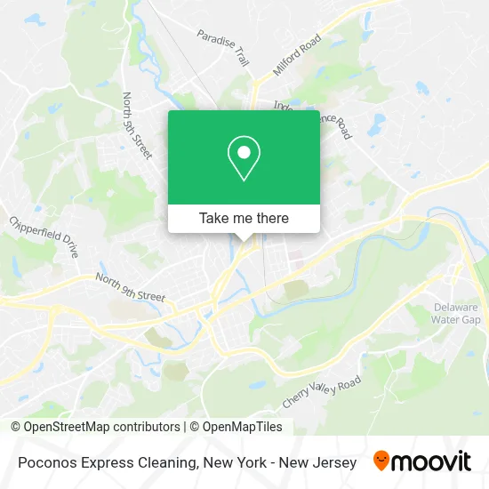 Poconos Express Cleaning map
