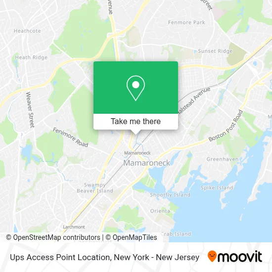 Ups Access Point Location map