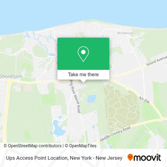 Ups Access Point Location map