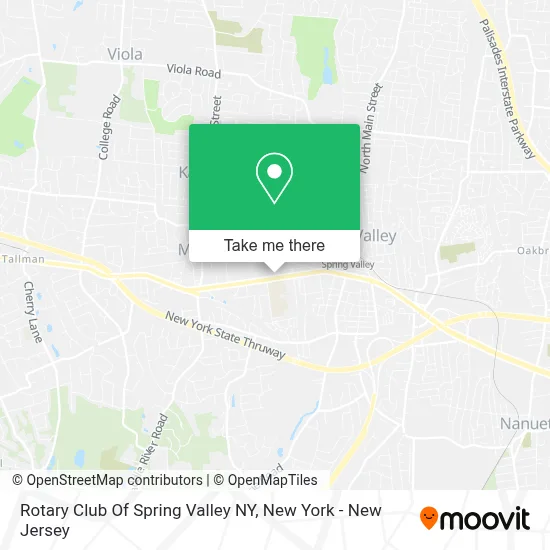 Rotary Club Of Spring Valley NY map