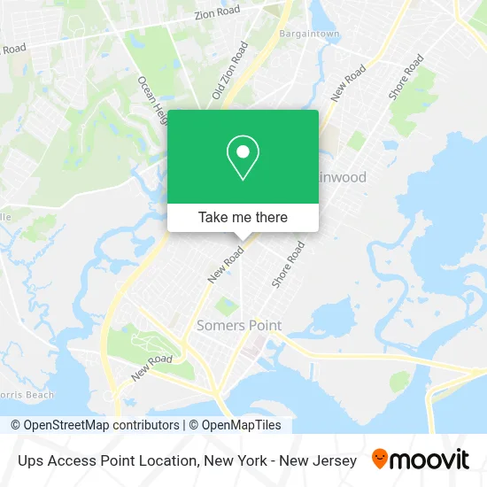 Ups Access Point Location map