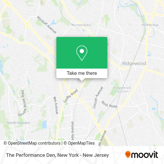 The Performance Den map