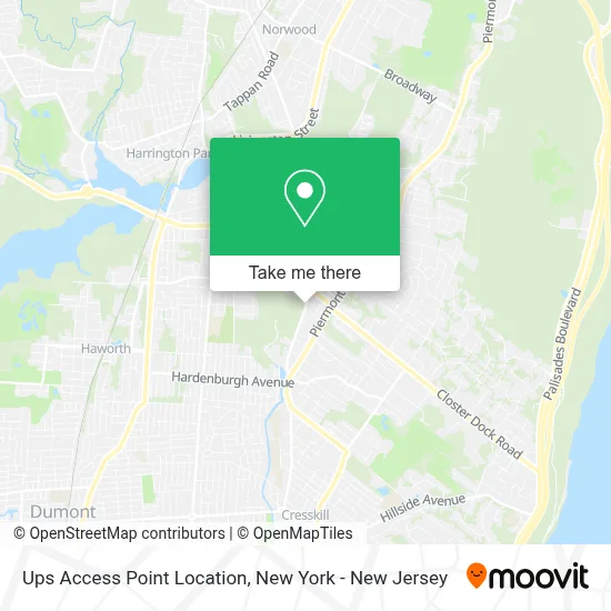 Ups Access Point Location map