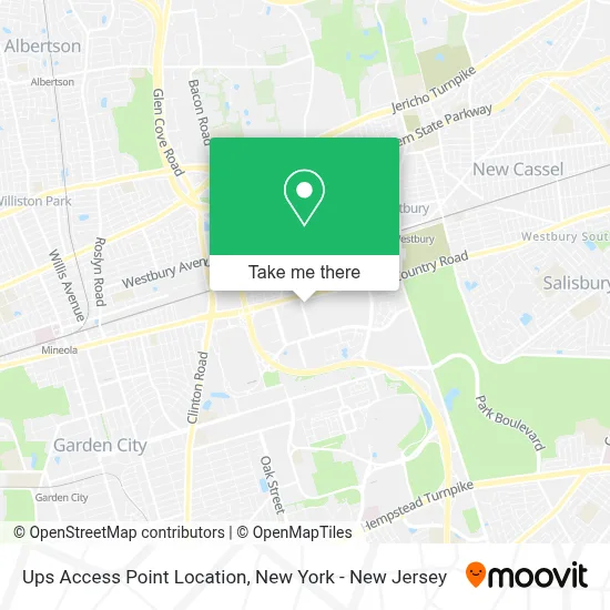 Ups Access Point Location map