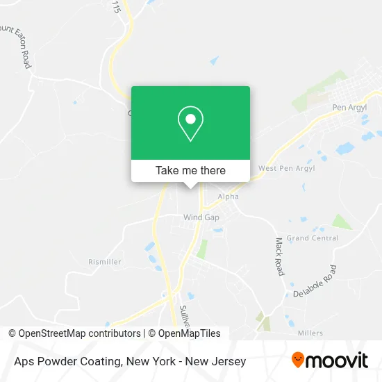 Aps Powder Coating map