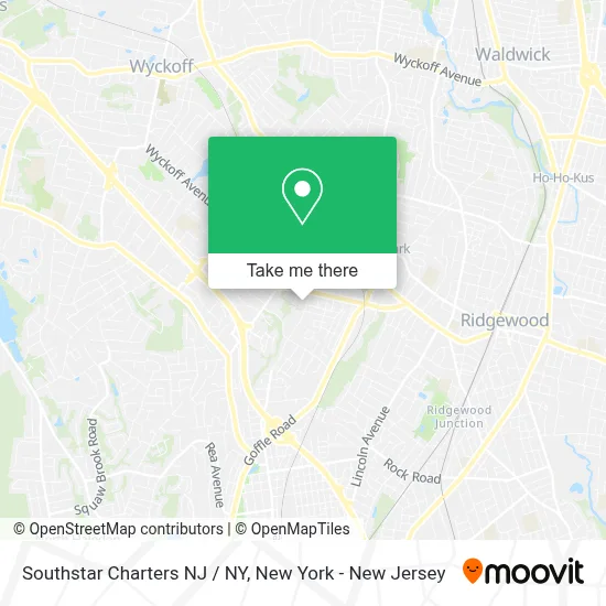 Southstar Charters NJ / NY map