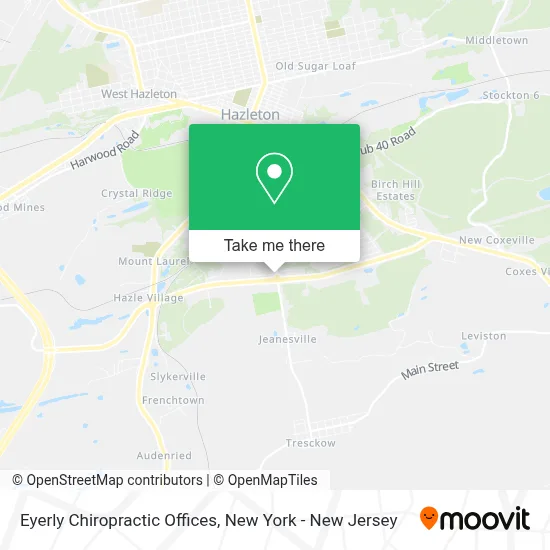 Eyerly Chiropractic Offices map