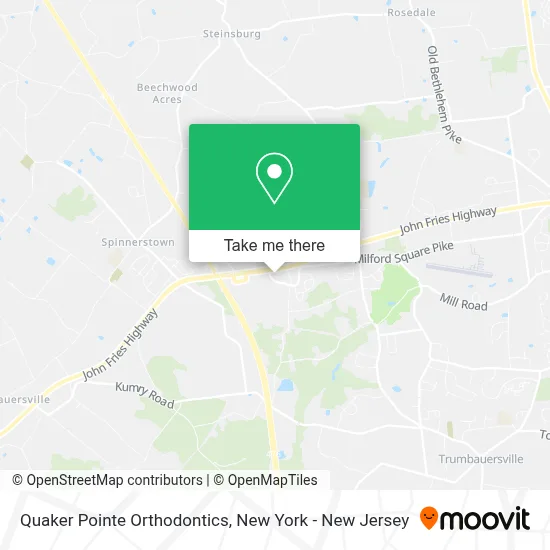 Quaker Pointe Orthodontics map