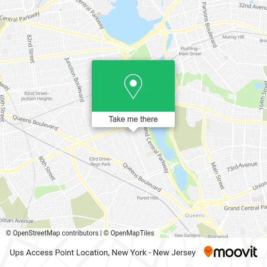 Ups Access Point Location map