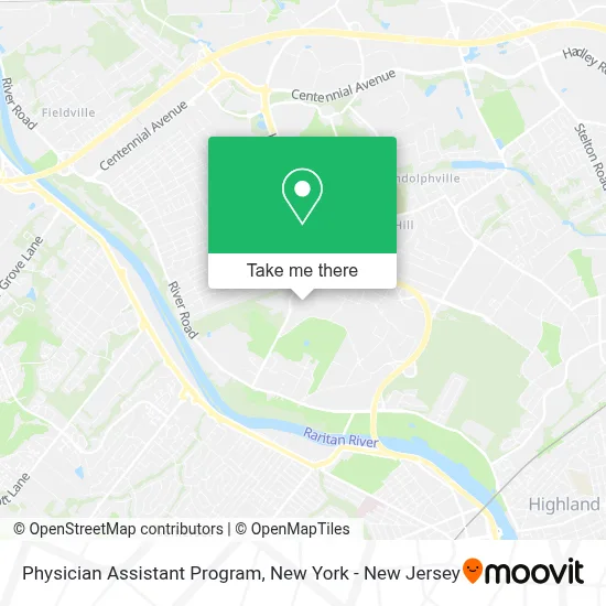 Physician Assistant Program map